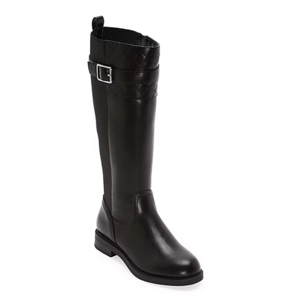NiB St. John's Bay Winterwood Women's Riding Boots Black Sz 8.5 M $90 RY1411
